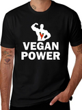 Vegan Power T-Shirt - Strong & Healthy Lifestyle Tee
