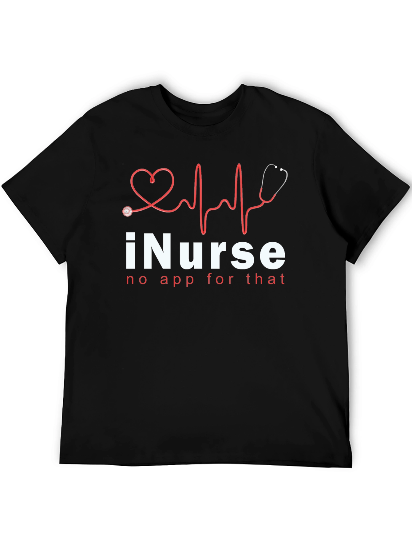 iNurse Heartbeat Graphic Tee - No App For That