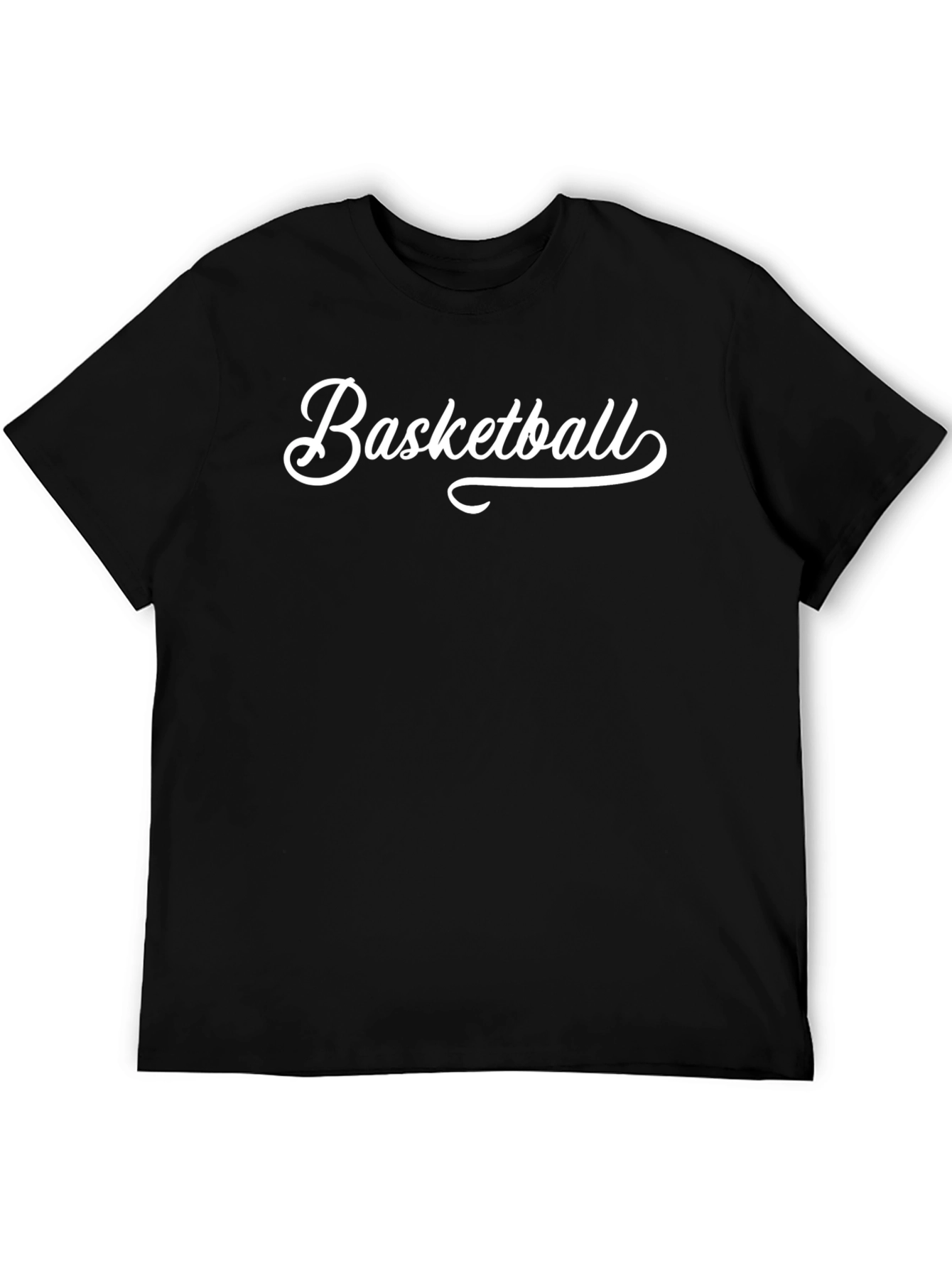 Basketball Graphic Tee - Sporty Black T-Shirt