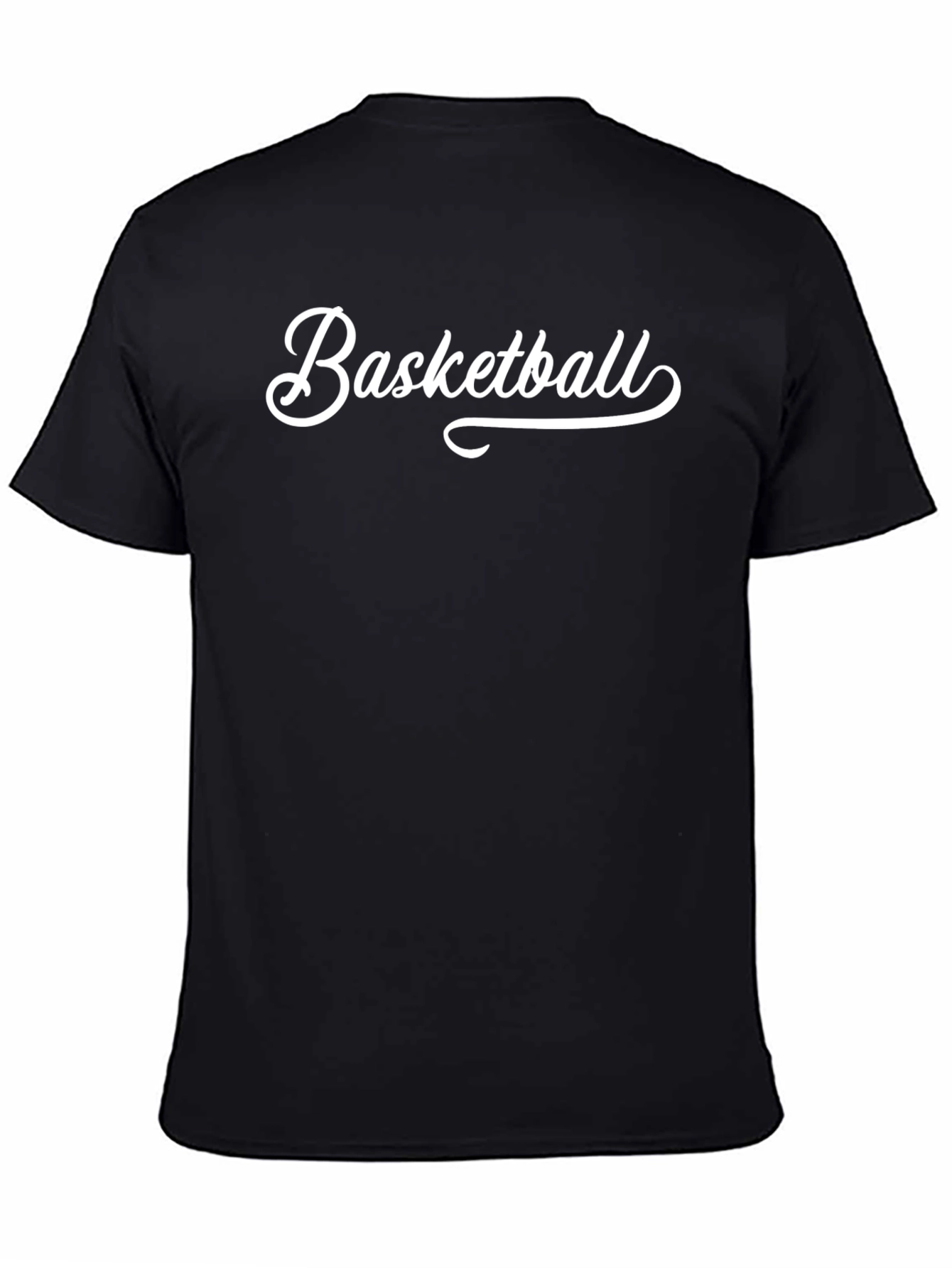 Basketball Graphic Tee - Sporty Black T-Shirt