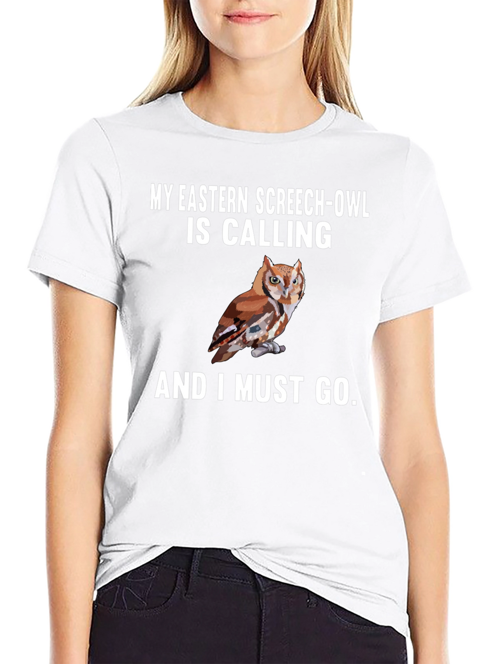 Eastern Screech Owl Calling T-Shirt