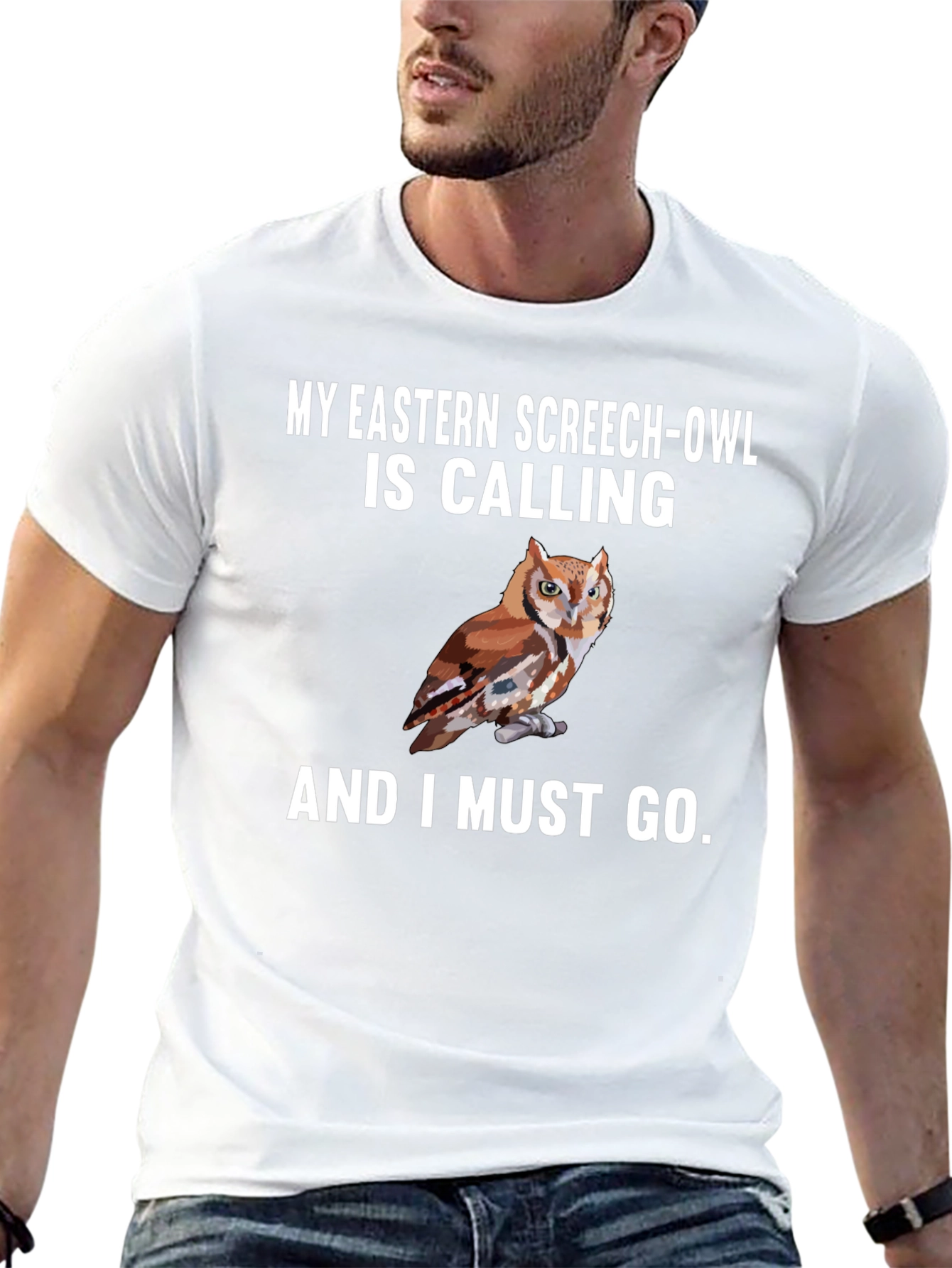 Eastern Screech Owl Calling T-Shirt