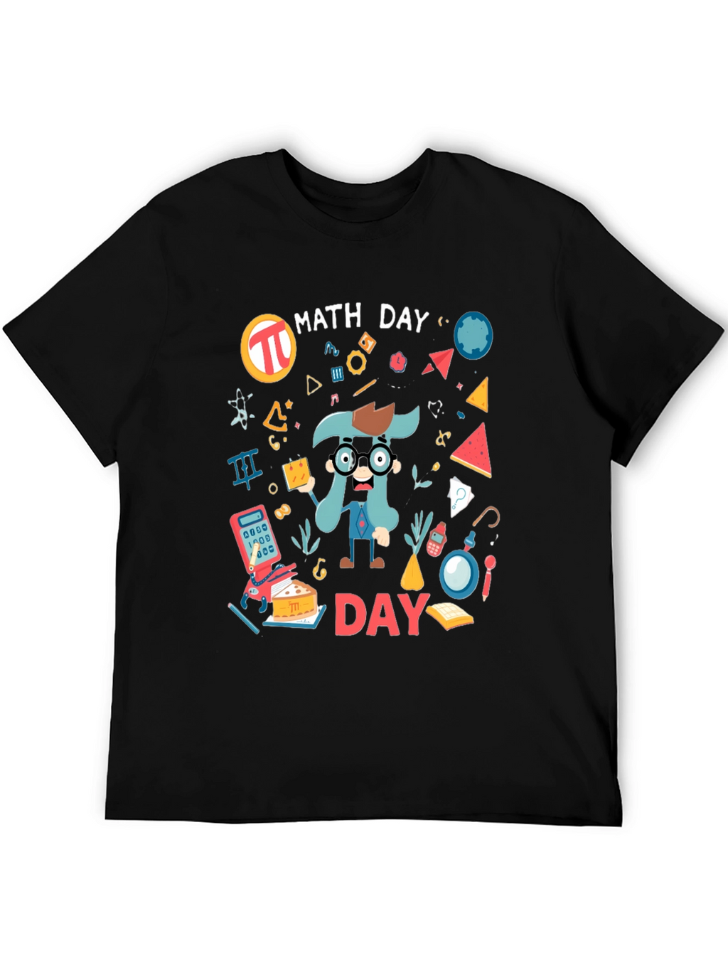 Math Day Graphic T-Shirt - Black