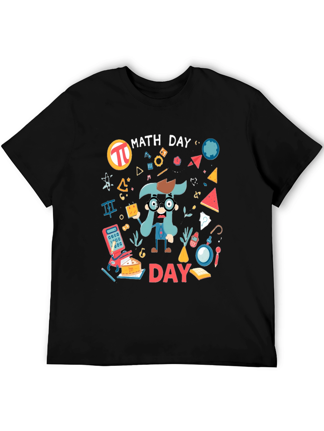 Math Day Graphic T-Shirt - Black