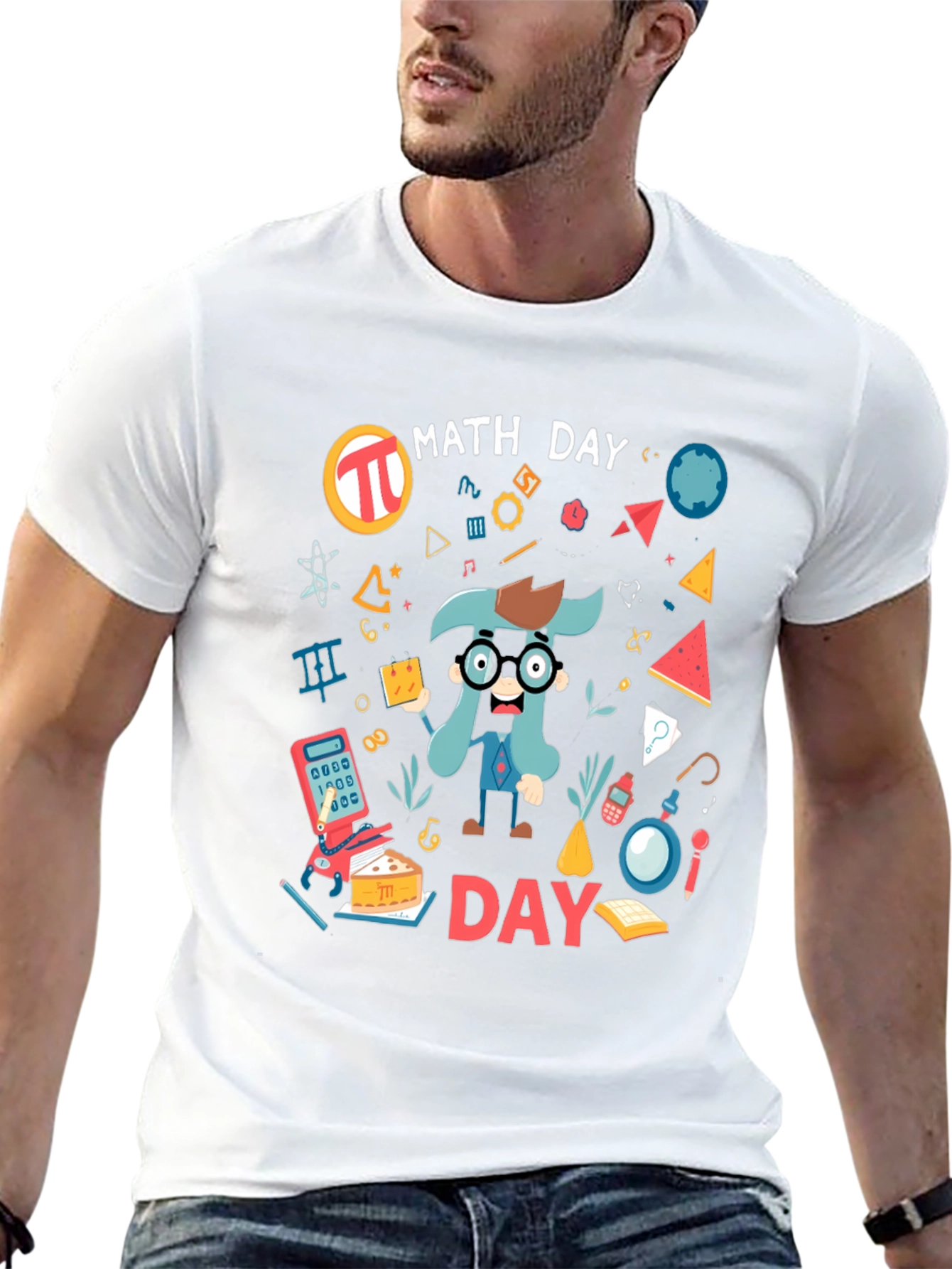 Math Day Graphic T-Shirt - Black