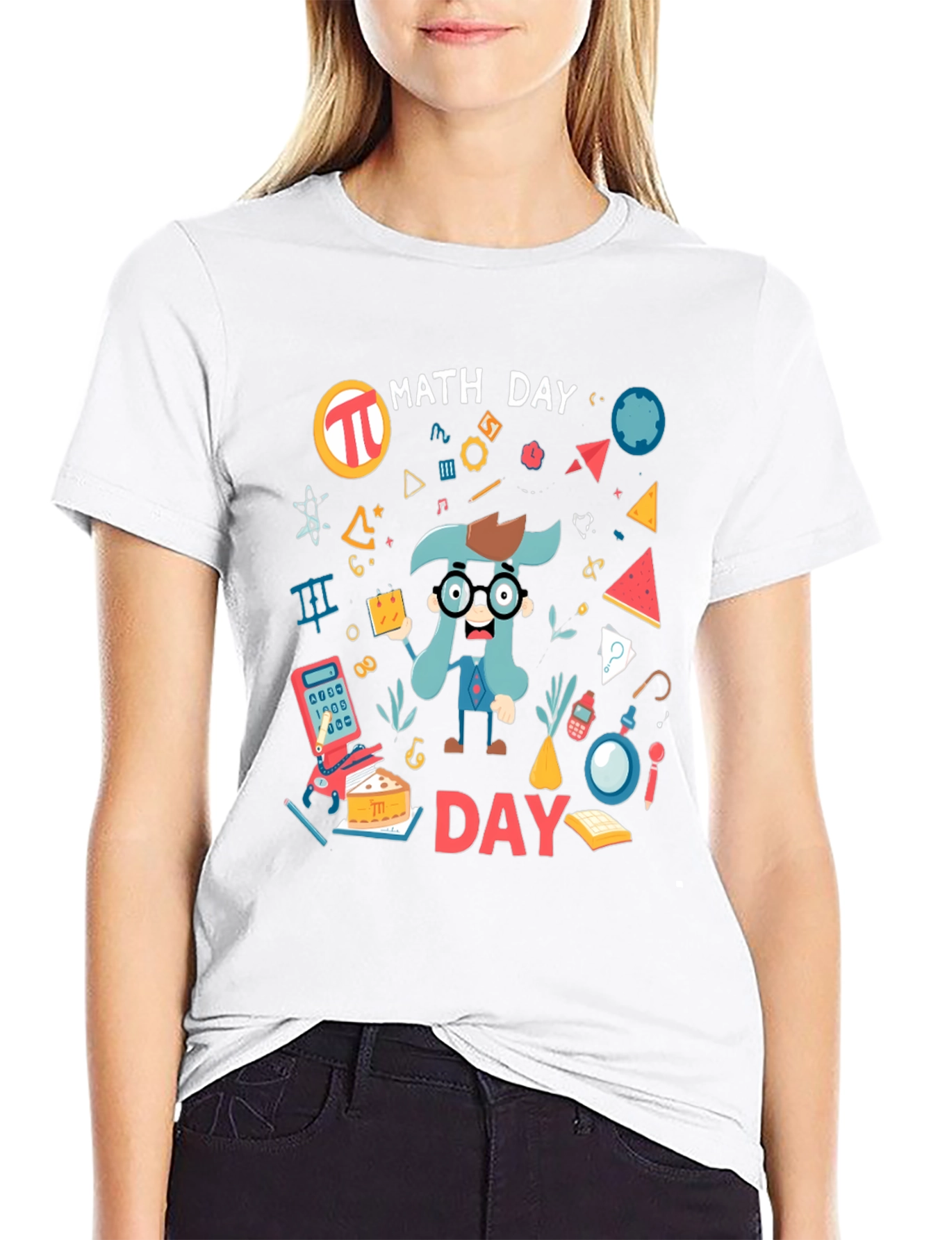 Math Day Graphic T-Shirt - Black