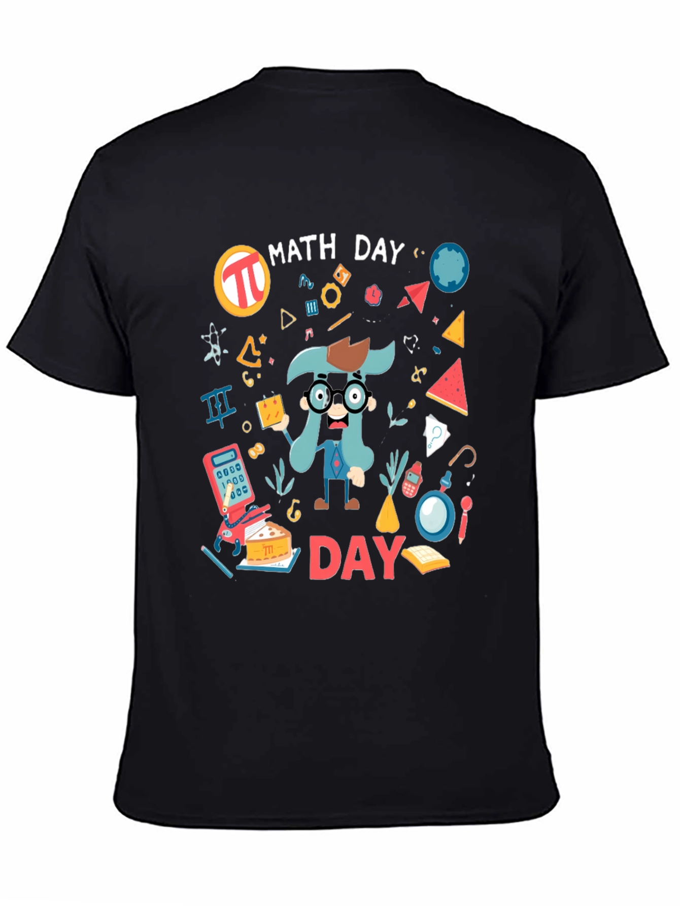 Math Day Graphic T-Shirt - Black