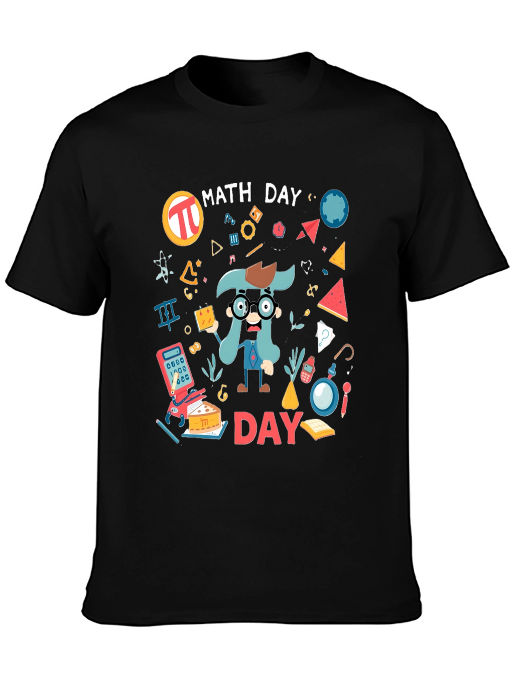 Math Day Graphic T-Shirt - Black