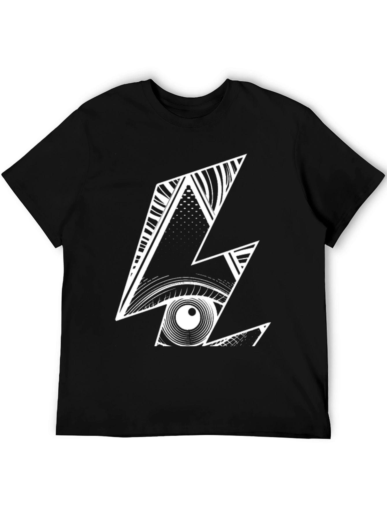 Abstract Graphic Print Mens T-Shirt