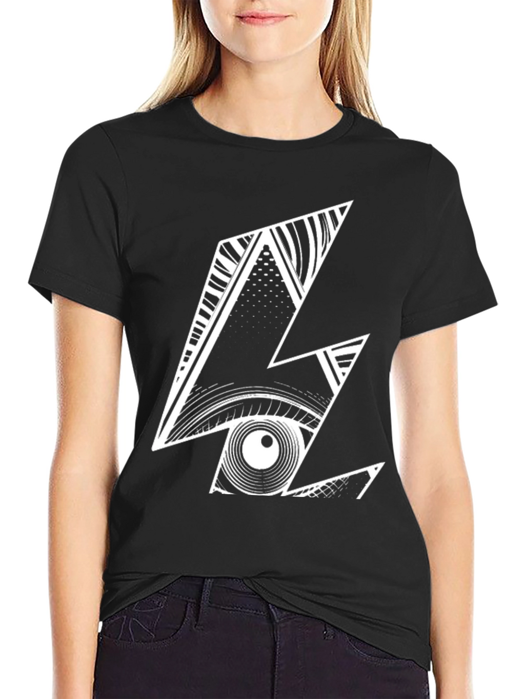 Abstract Graphic Print Mens T-Shirt