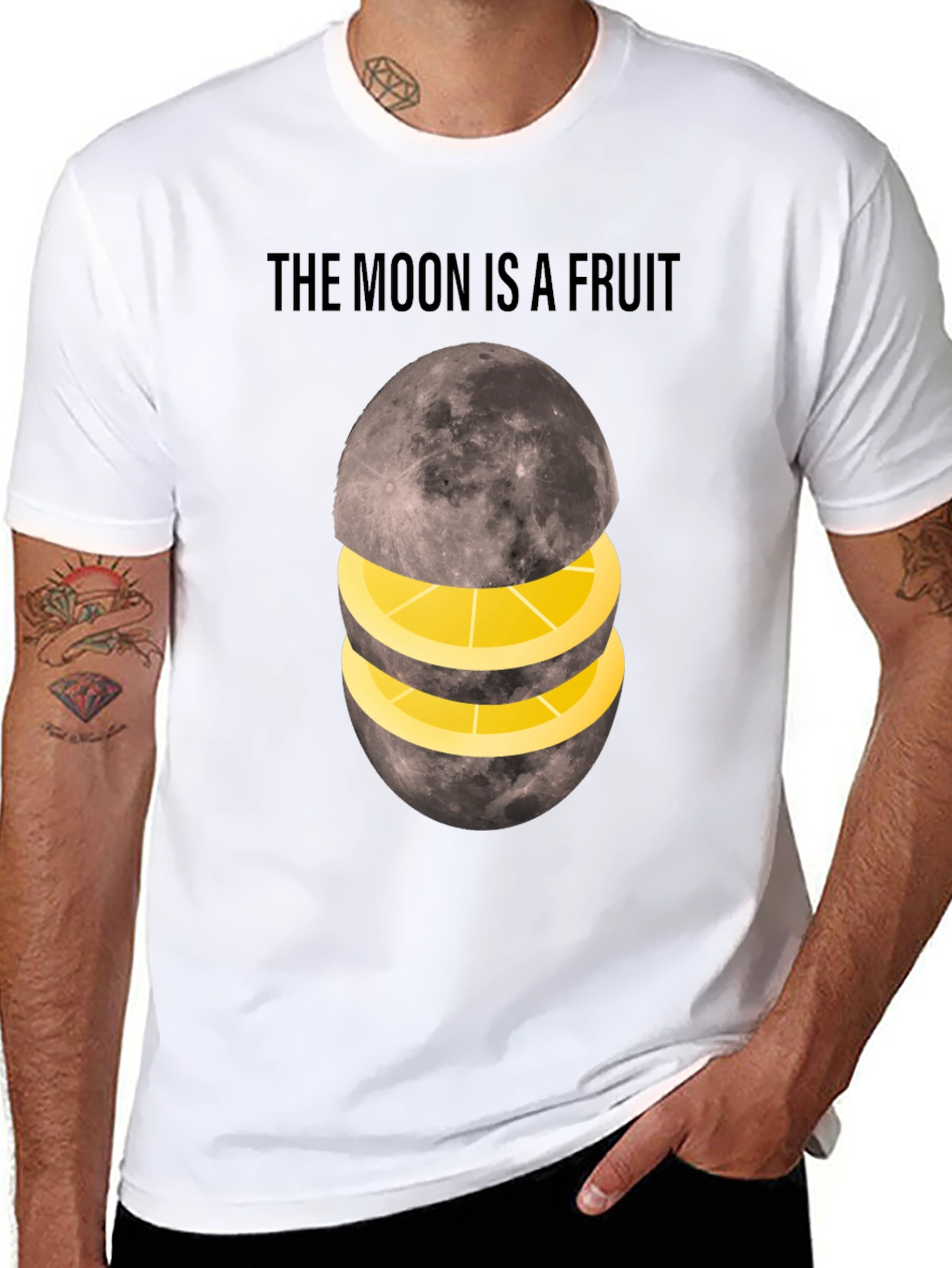 The Moon is a Fruit Graphic Tee