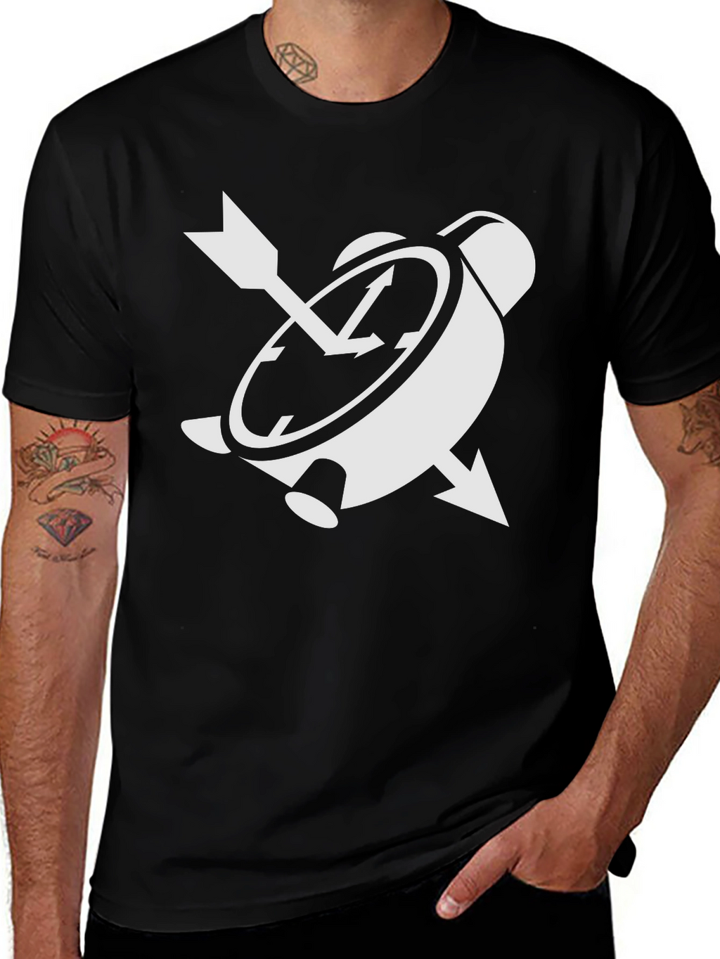 Arrow Clock T-Shirt - Unique Graphic Tee
