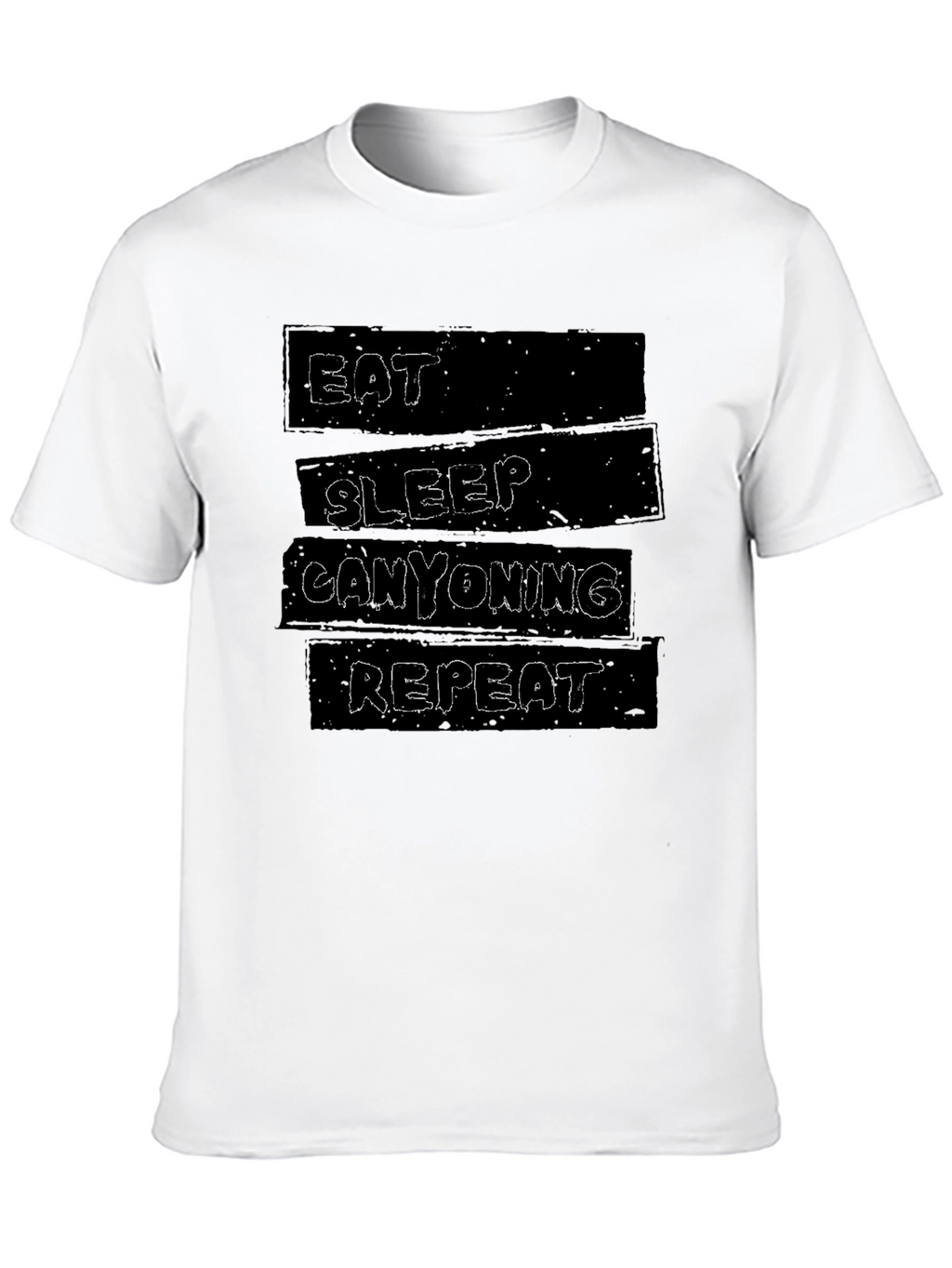 Eat Sleep Canyoning Repeat Black T-Shirt