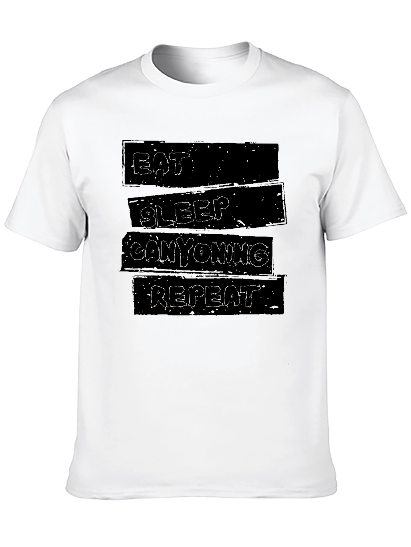 Eat Sleep Canyoning Repeat Black T-Shirt