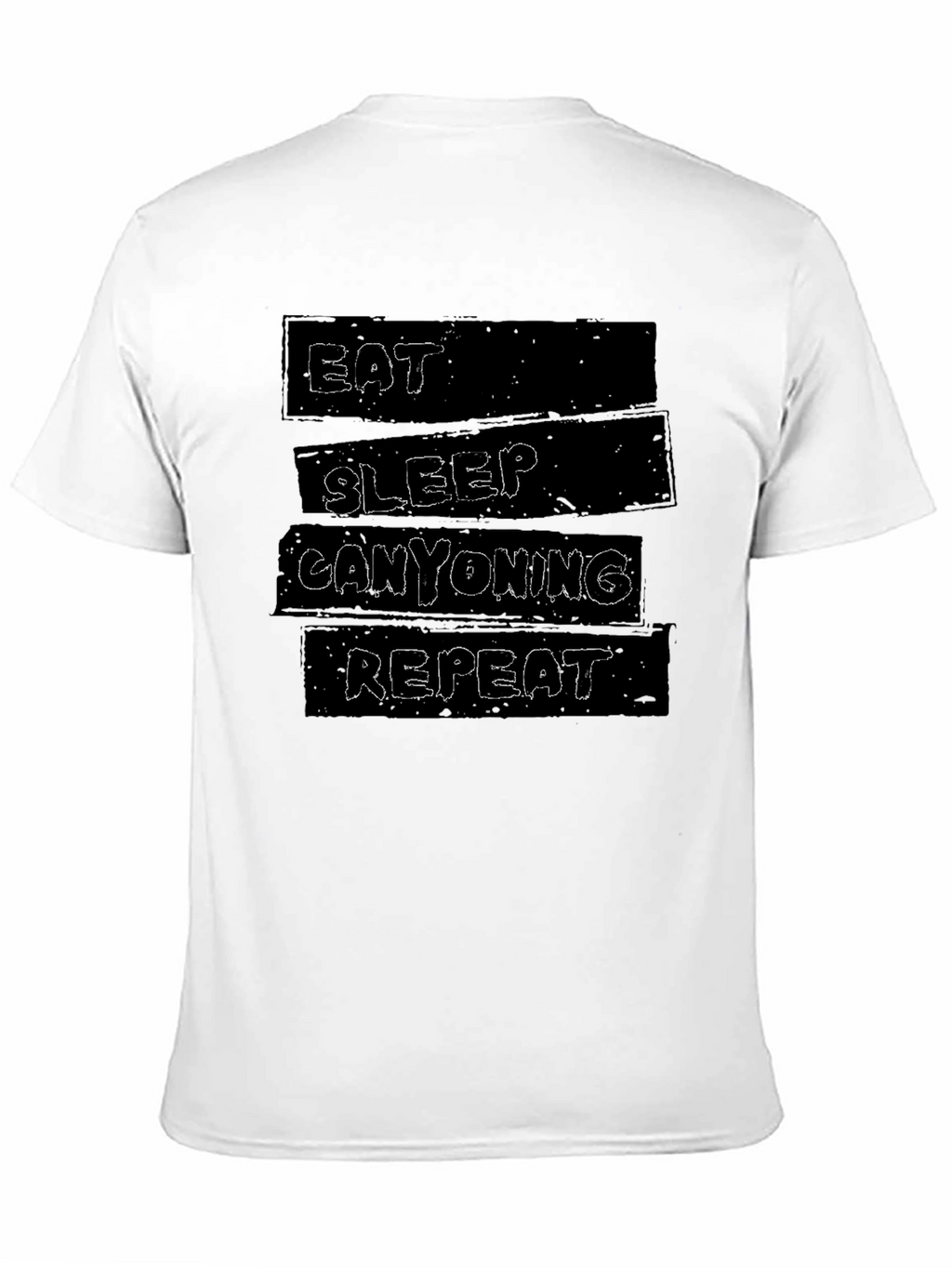 Eat Sleep Canyoning Repeat Black T-Shirt