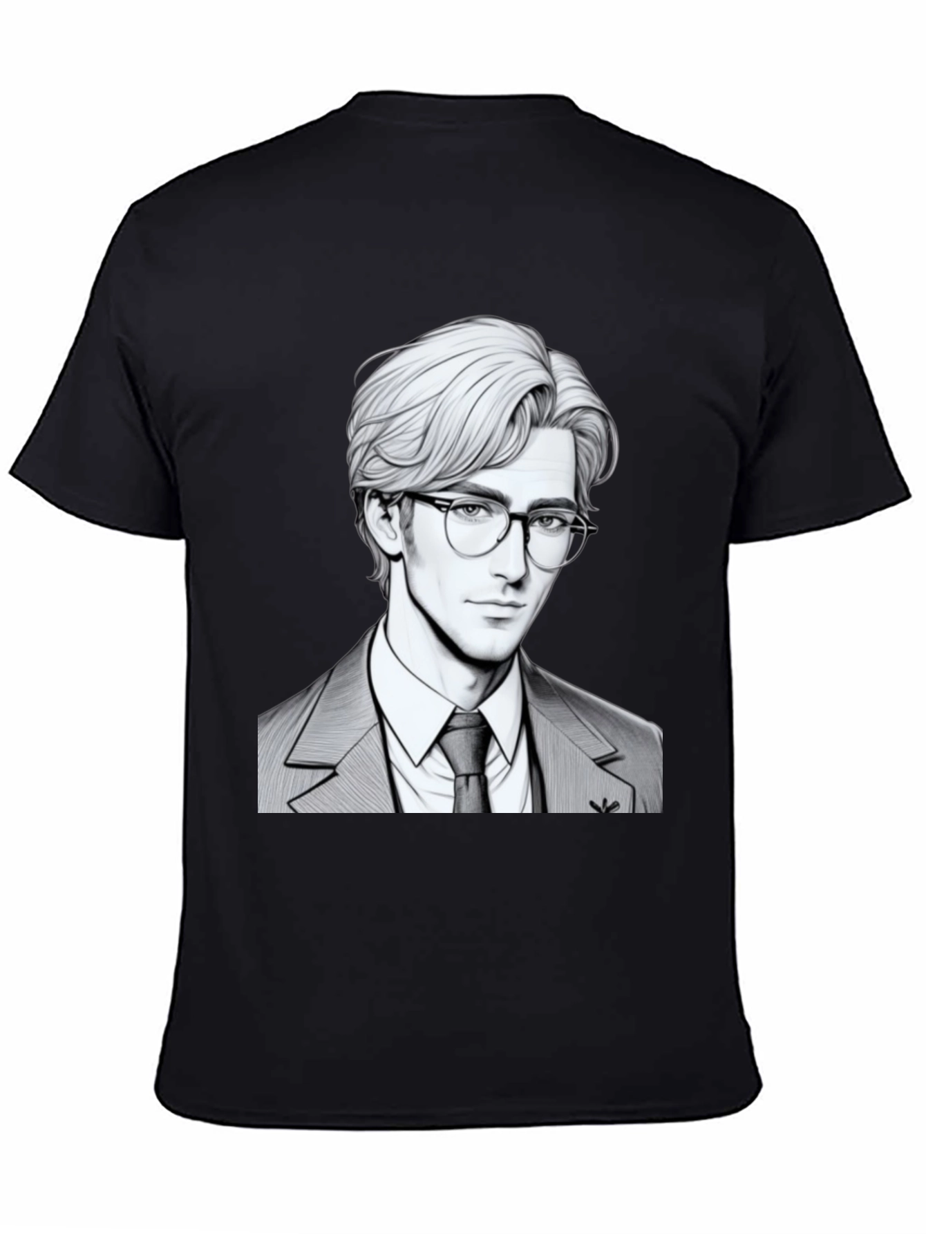 Suave Character Graphic Tee - Mens Black T-Shirt