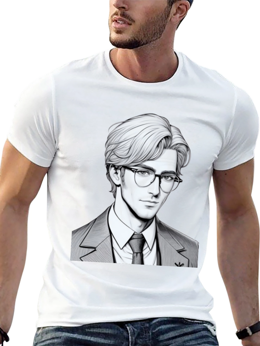 Suave Character Graphic Tee - Mens Black T-Shirt