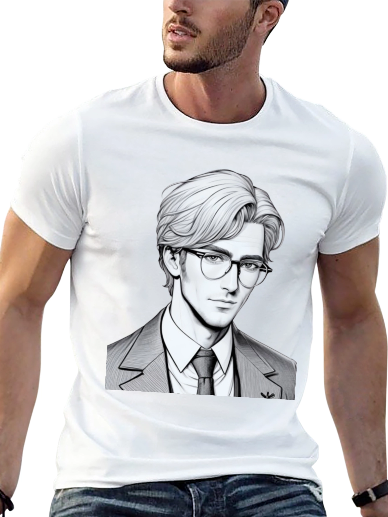 Suave Character Graphic Tee - Mens Black T-Shirt