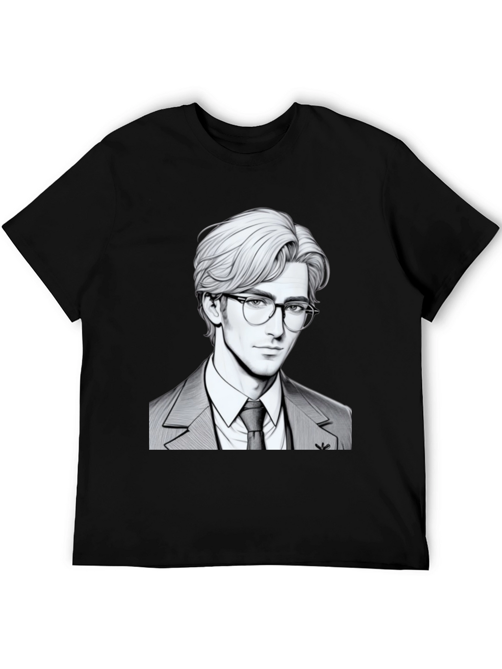 Suave Character Graphic Tee - Mens Black T-Shirt