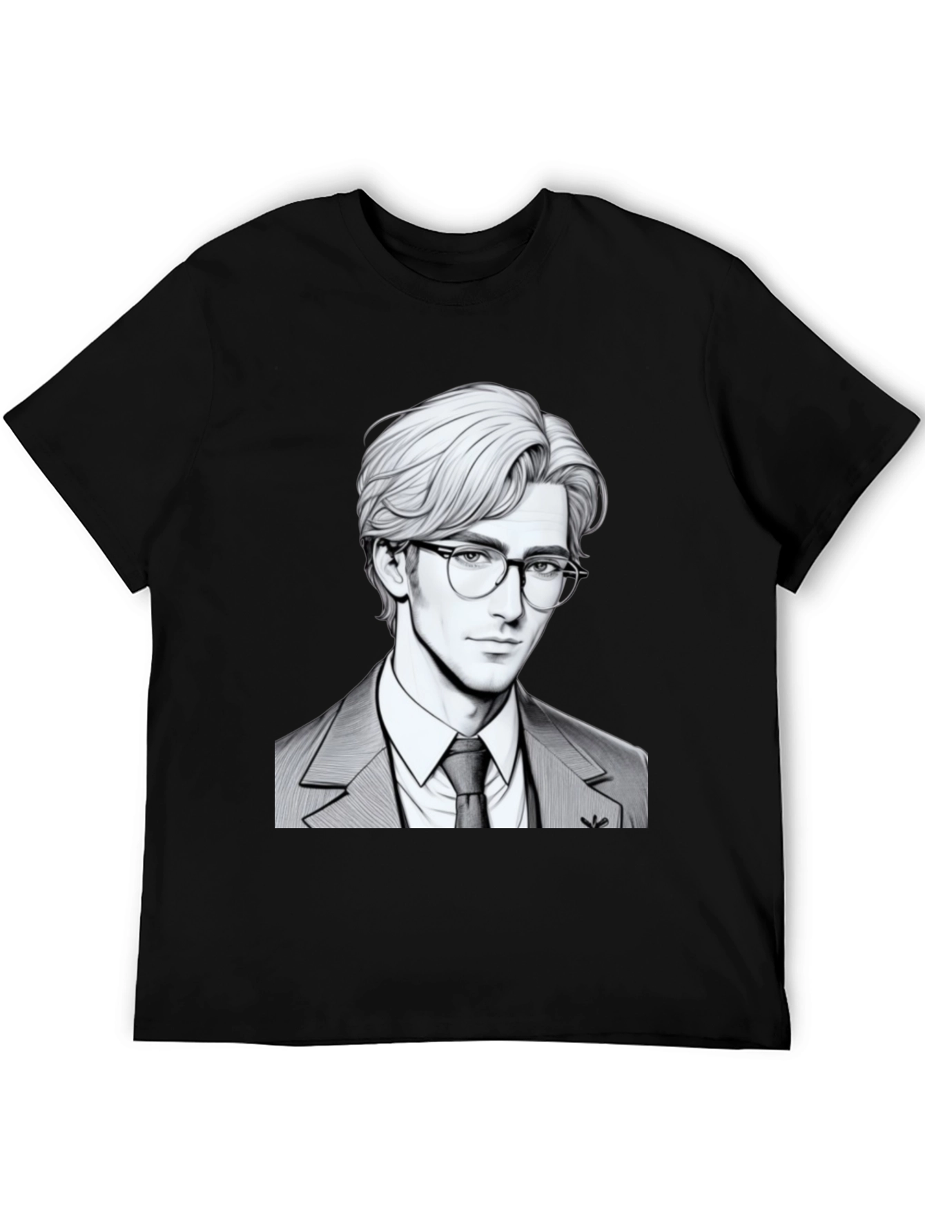 Suave Character Graphic Tee - Mens Black T-Shirt