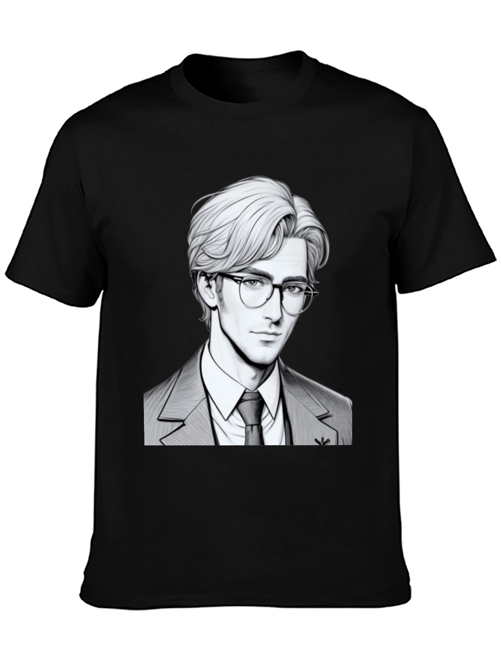 Suave Character Graphic Tee - Mens Black T-Shirt