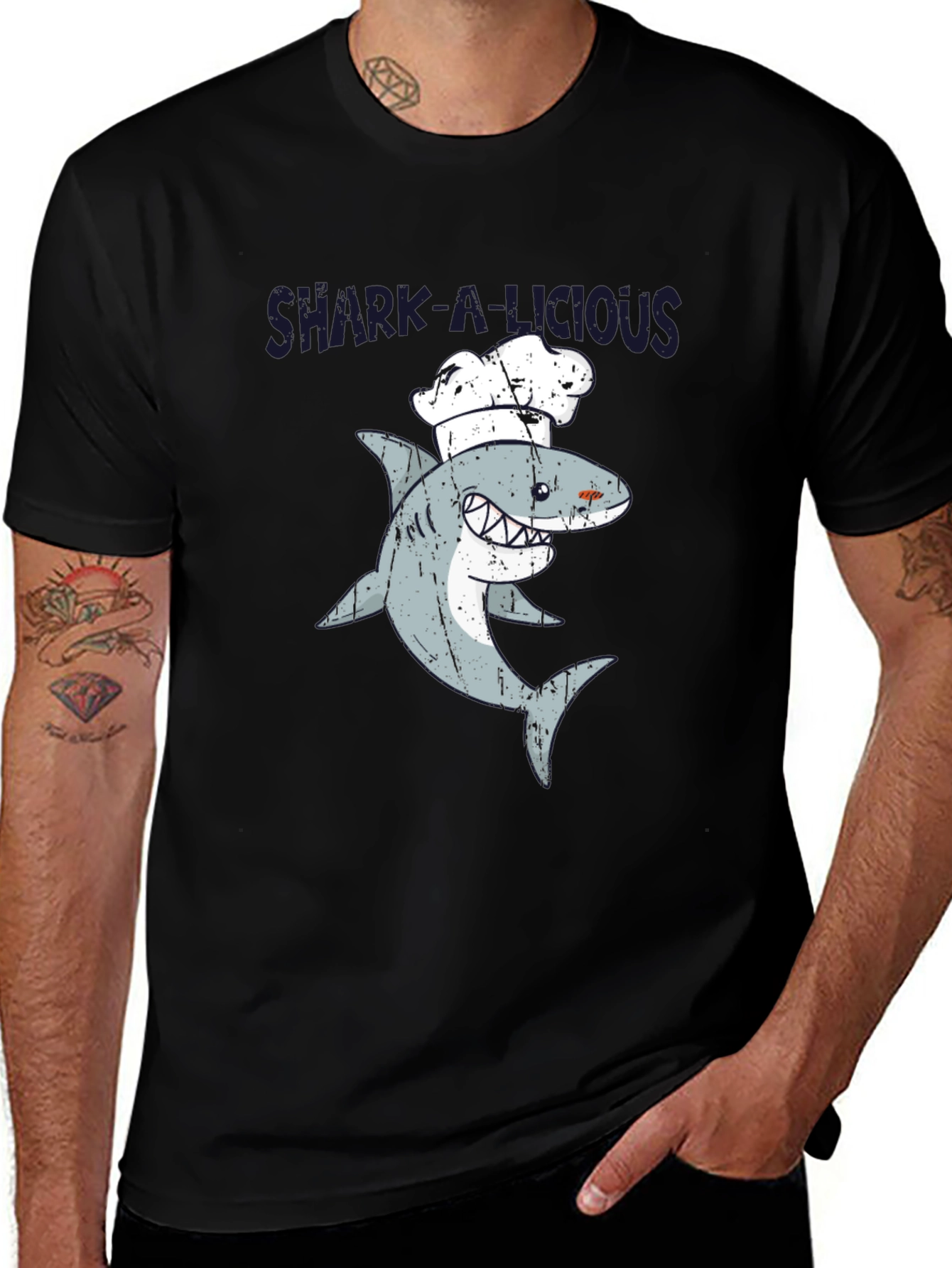 Shark-A-Licious Chef Graphic T-Shirt