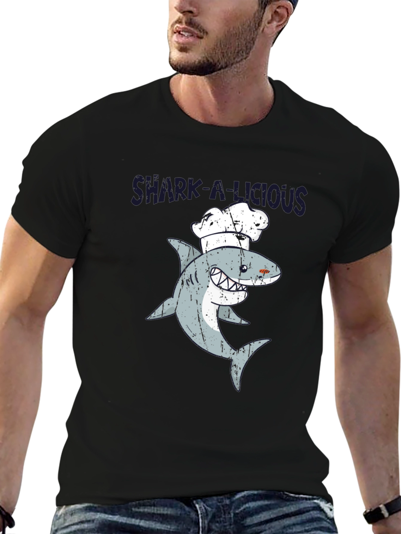 Shark-A-Licious Chef Graphic T-Shirt