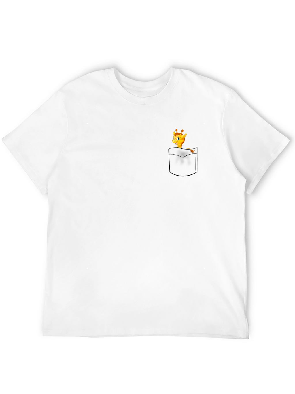 Giraffe Pocket Graphic Tee - Black