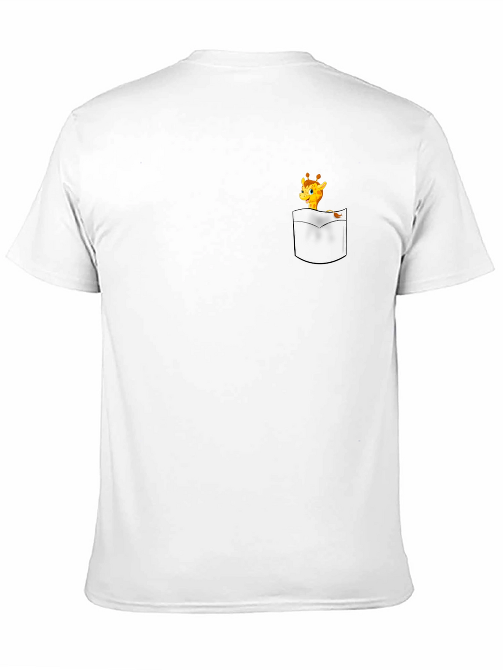 Giraffe Pocket Graphic Tee - Black