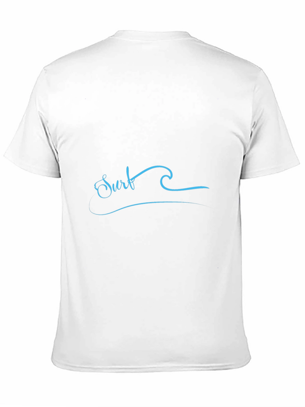 Surf Wave Graphic Tee - Black Cotton T-Shirt