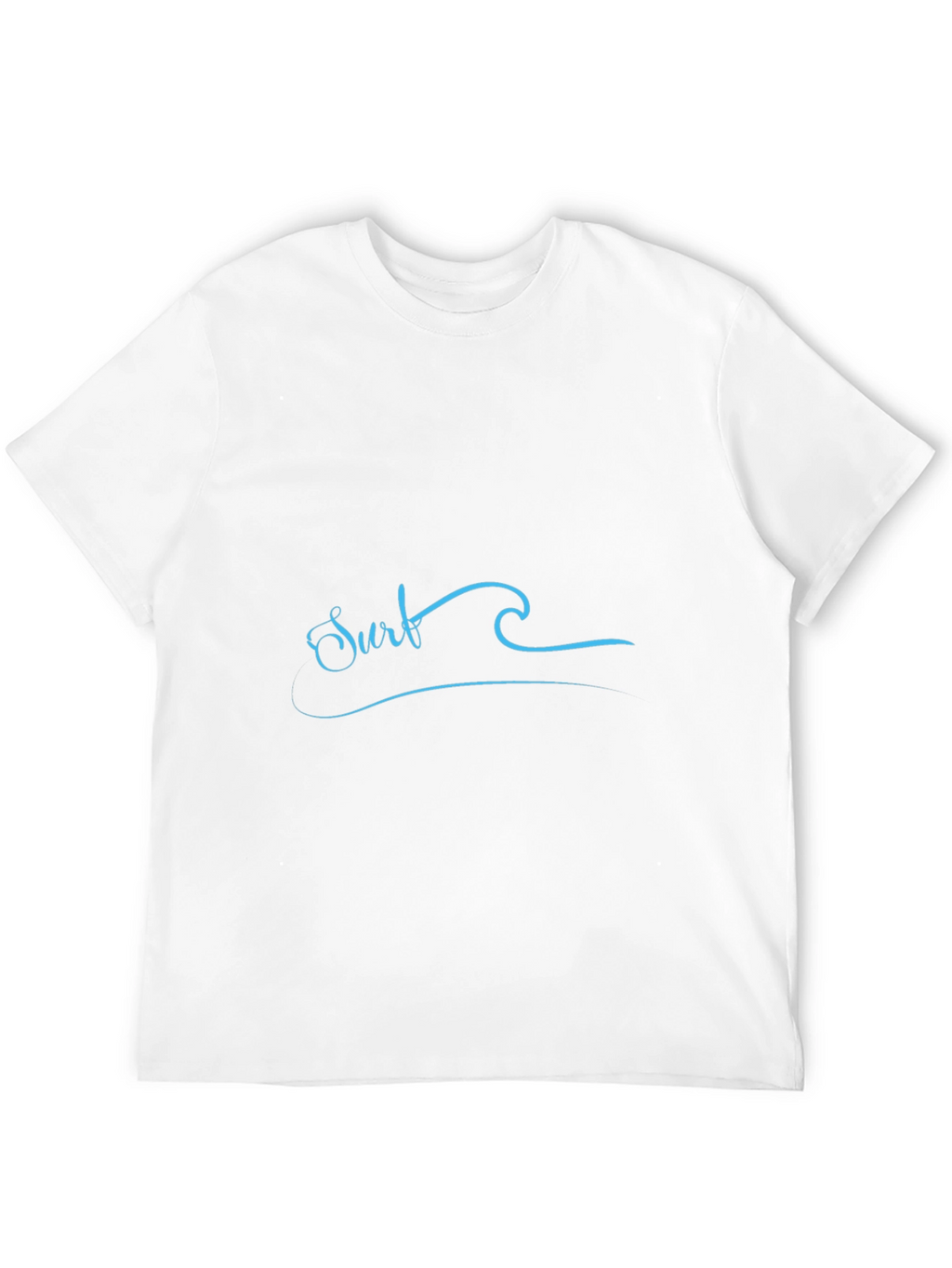 Surf Wave Graphic Tee - Black Cotton T-Shirt