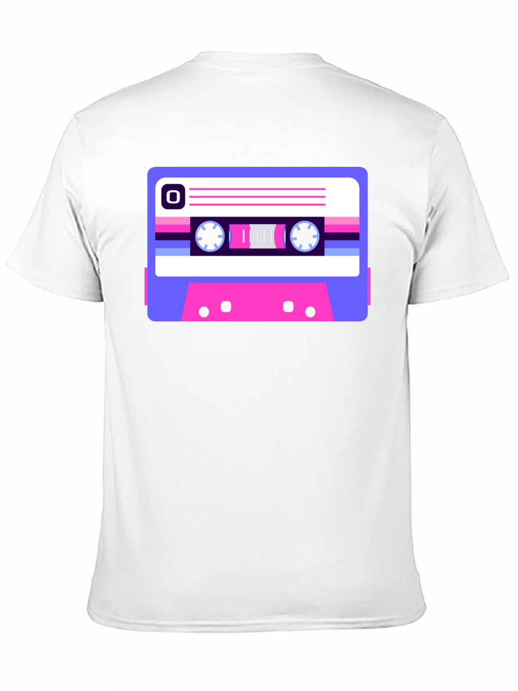 Retro Cassette Tape Graphic Tee - Black