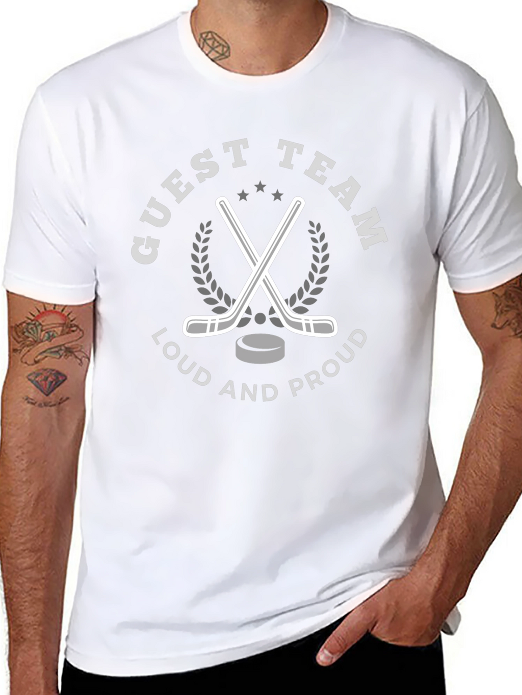 Guest Team Hockey Graphic T-Shirt