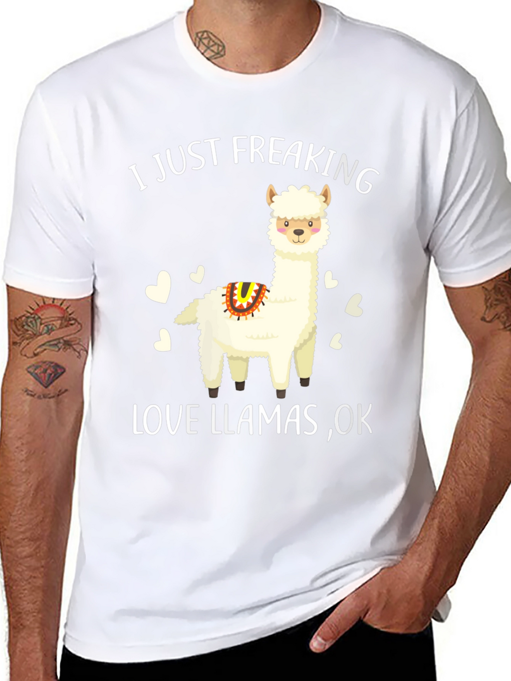 Funny Llama Graphic T-Shirt - Love Llamas