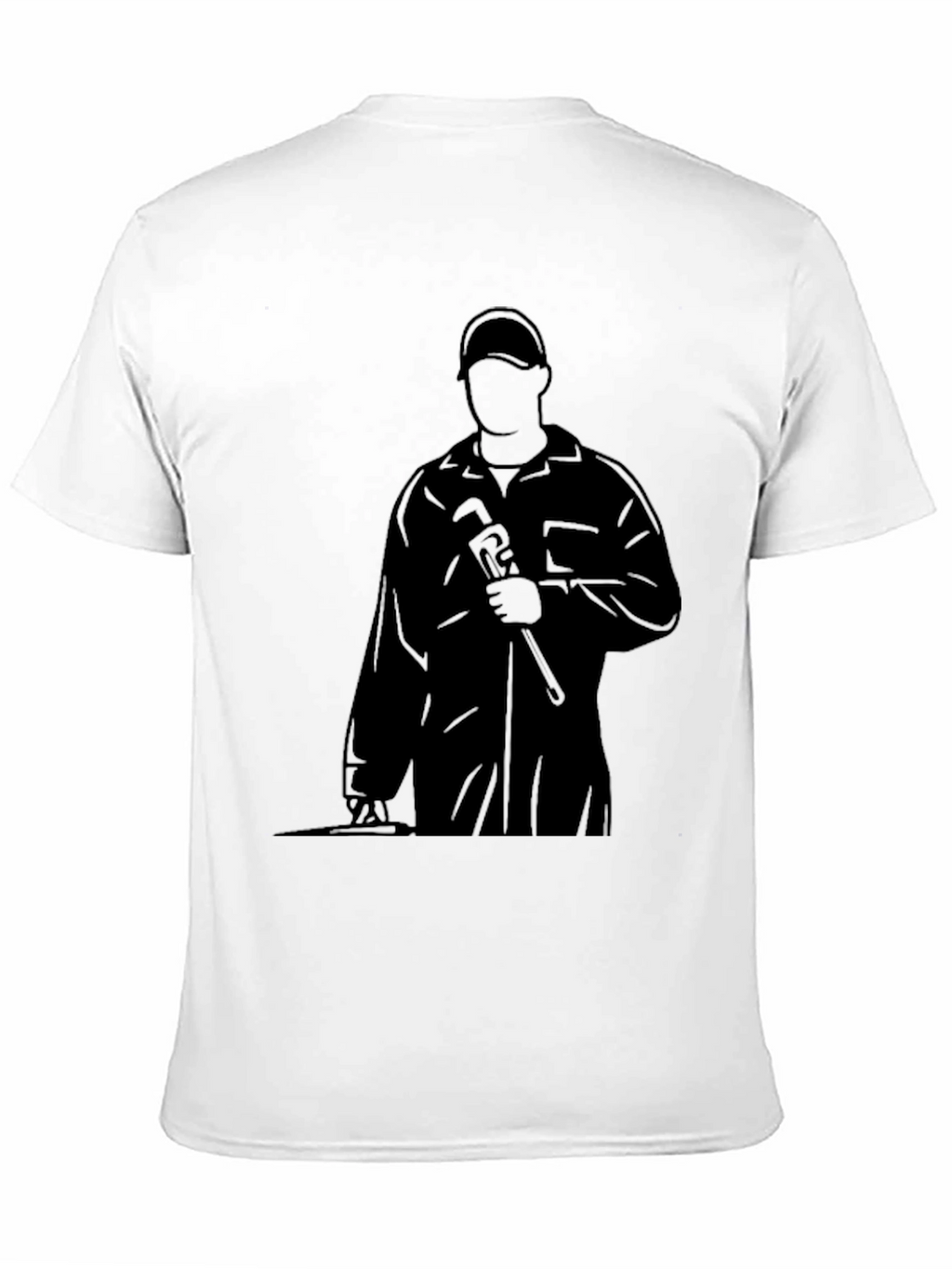 Plumber Silhouette Black T-Shirt