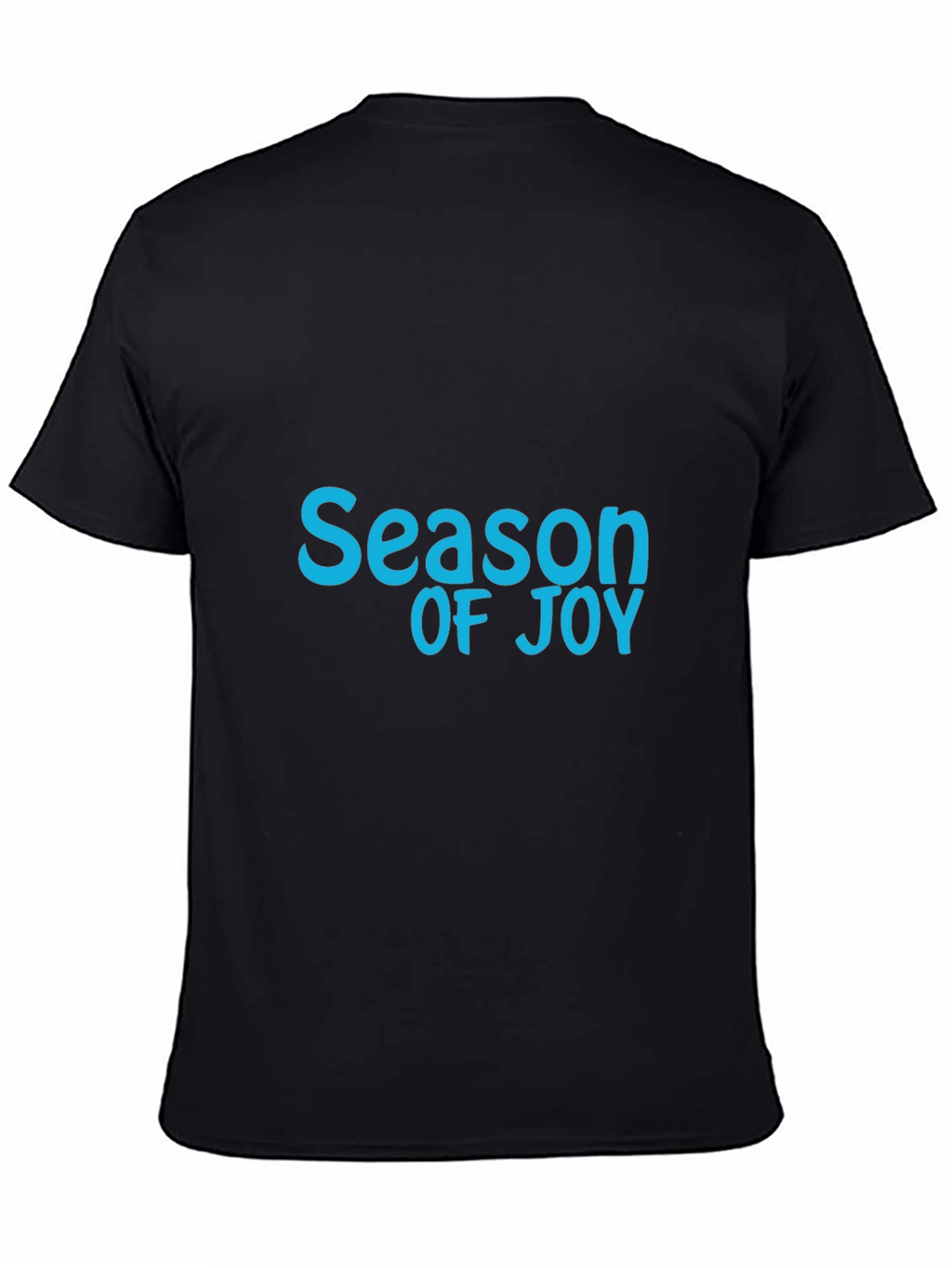 Season of Joy Graphic Tee - Soft Black Cotton