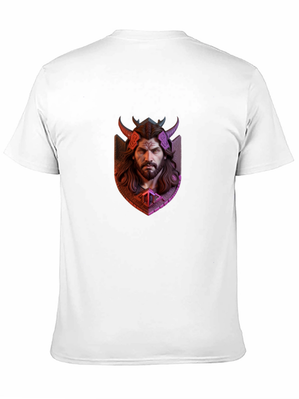 Viking Warrior Graphic Tee - Black