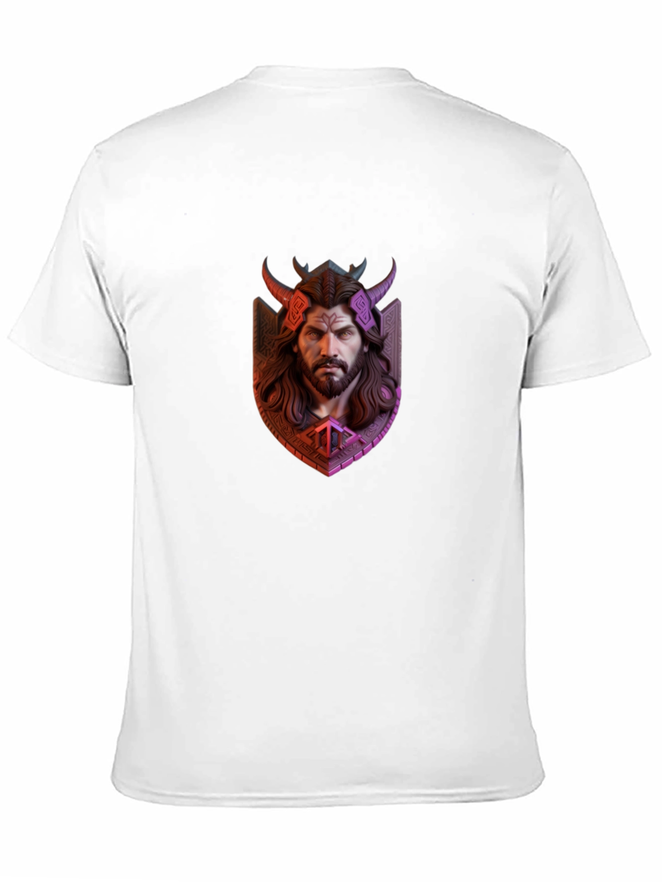 Viking Warrior Graphic Tee - Black
