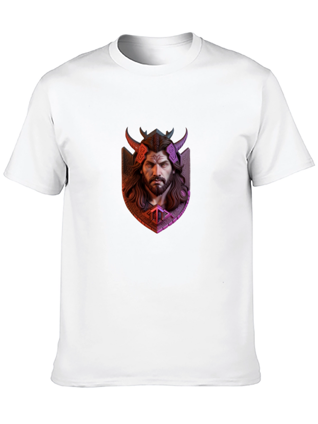 Viking Warrior Graphic Tee - Black