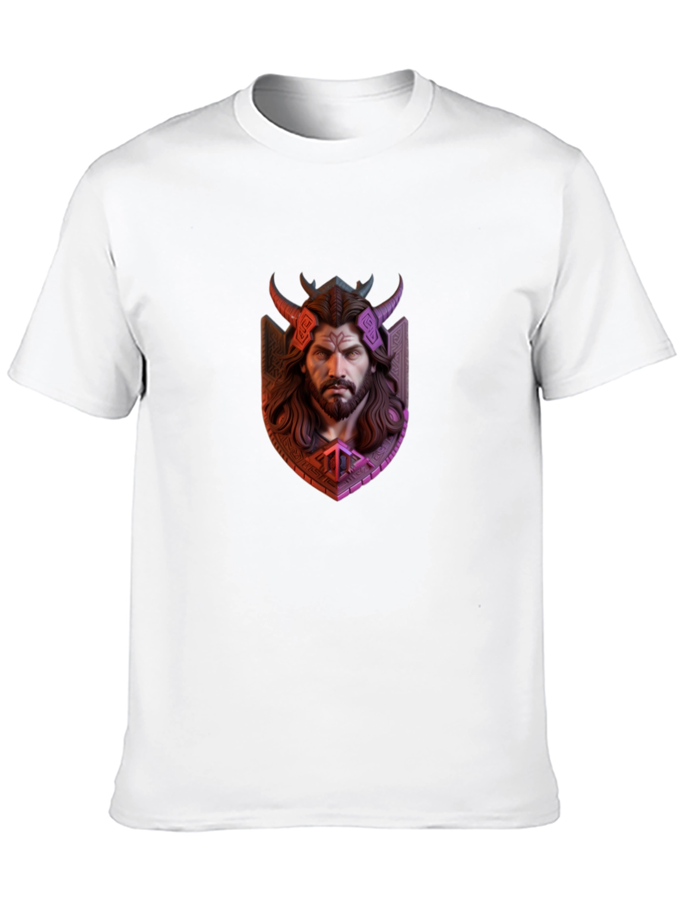 Viking Warrior Graphic Tee - Black