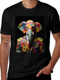 Floral Elephant Suit T-Shirt