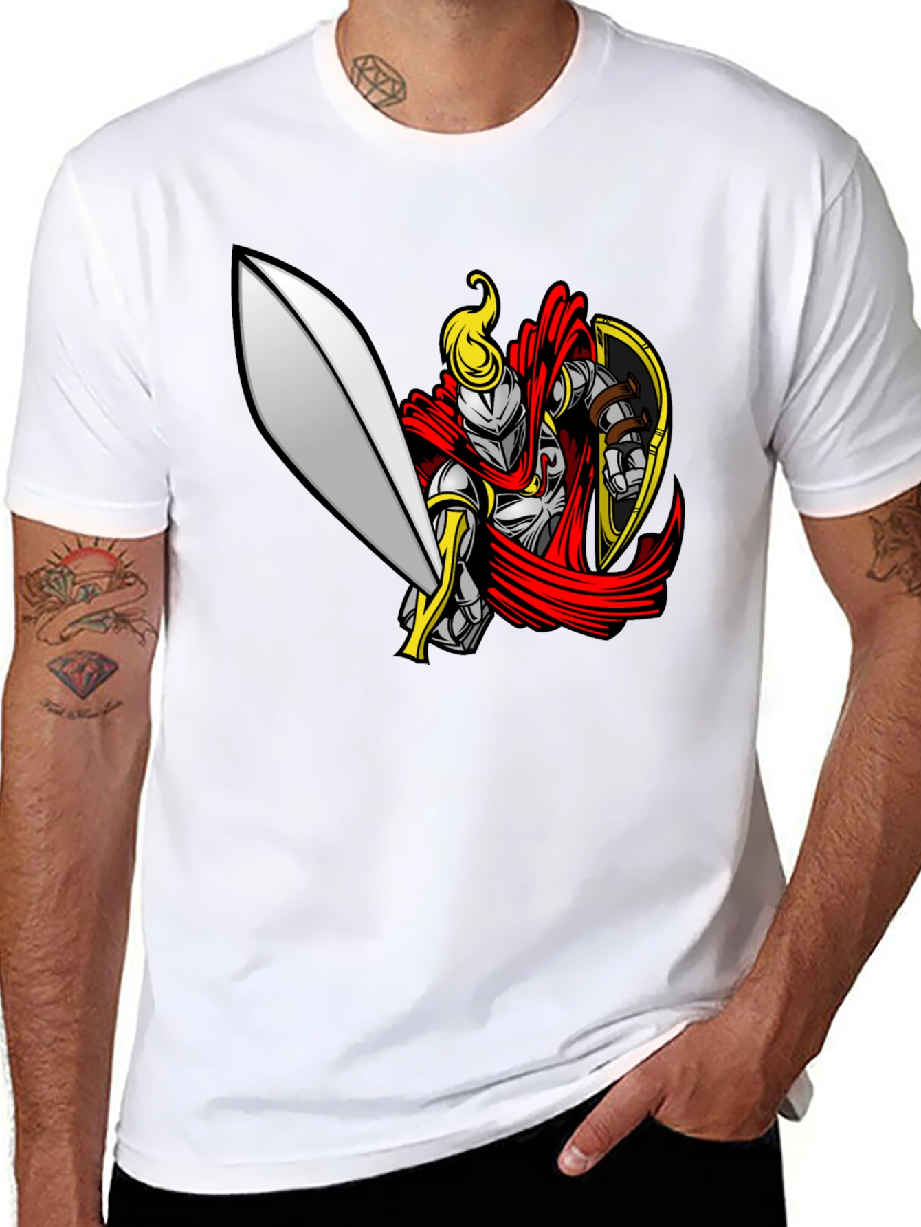 Knight Graphic Black T-Shirt