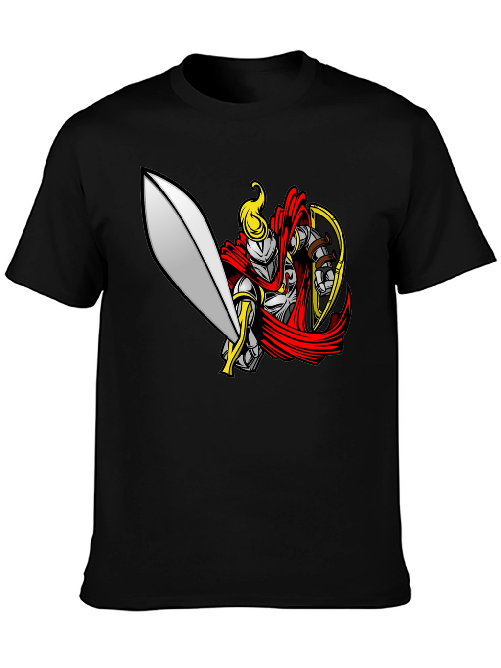 Knight Graphic Black T-Shirt