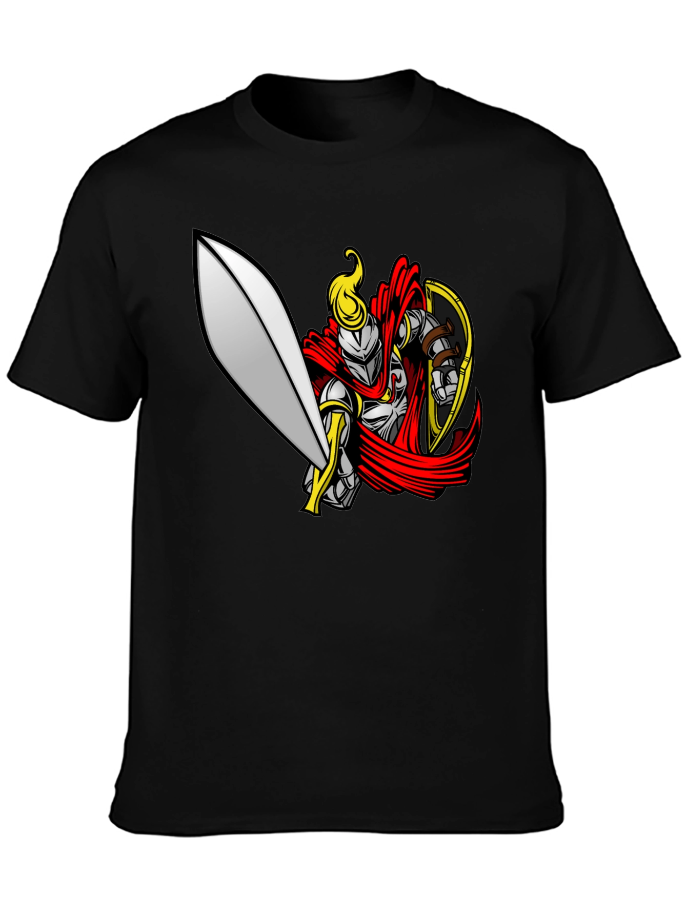 Knight Graphic Black T-Shirt
