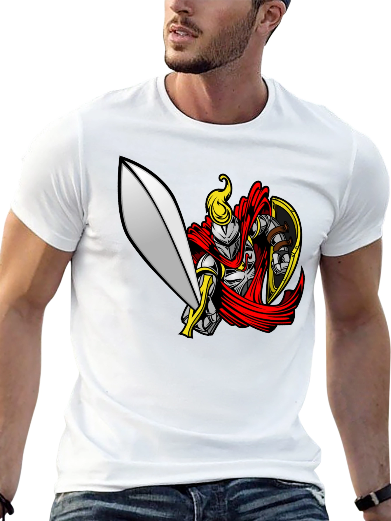 Knight Graphic Black T-Shirt