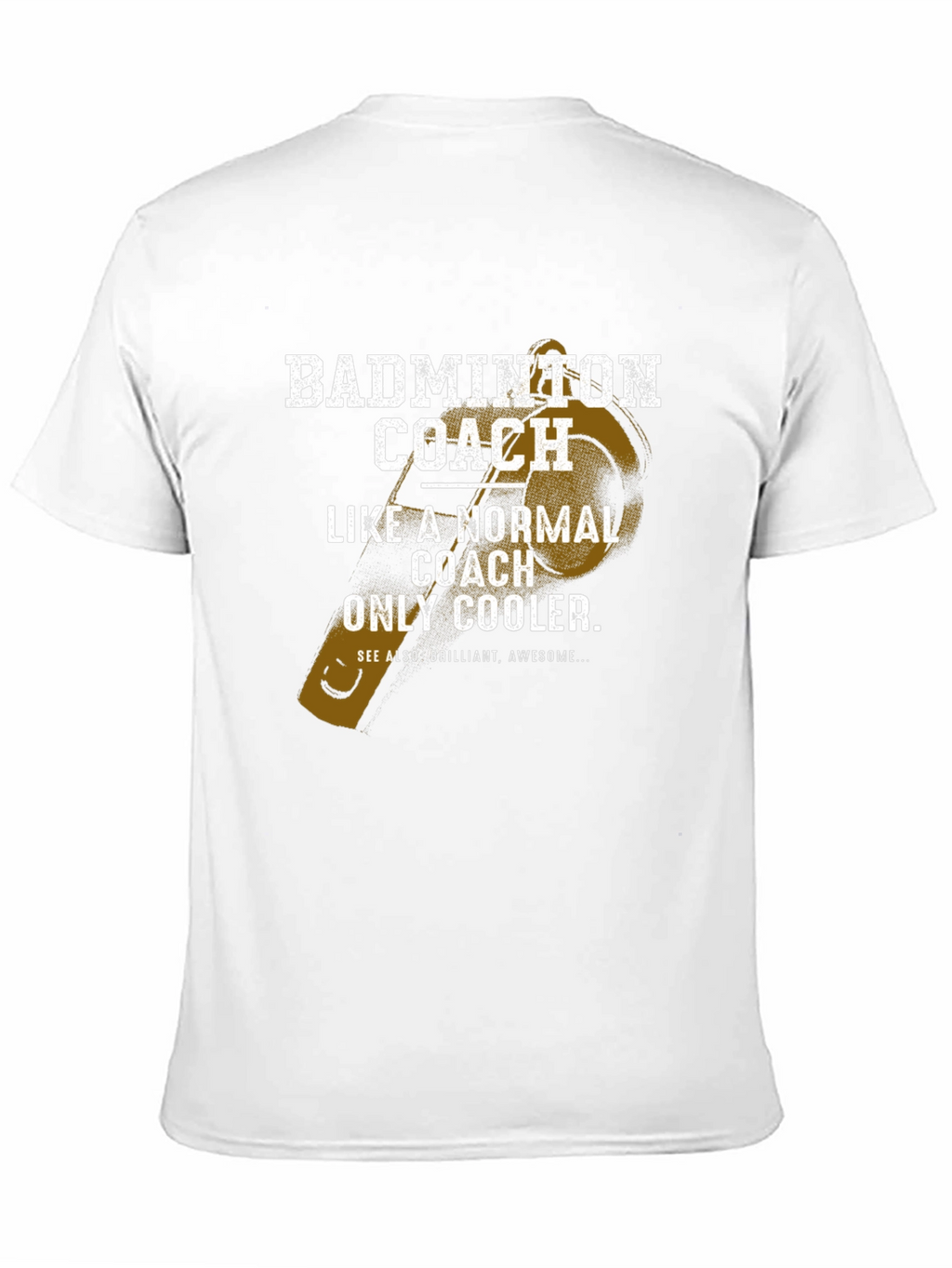 Badminton Coach T-Shirt - Normal Coach Only Cooler