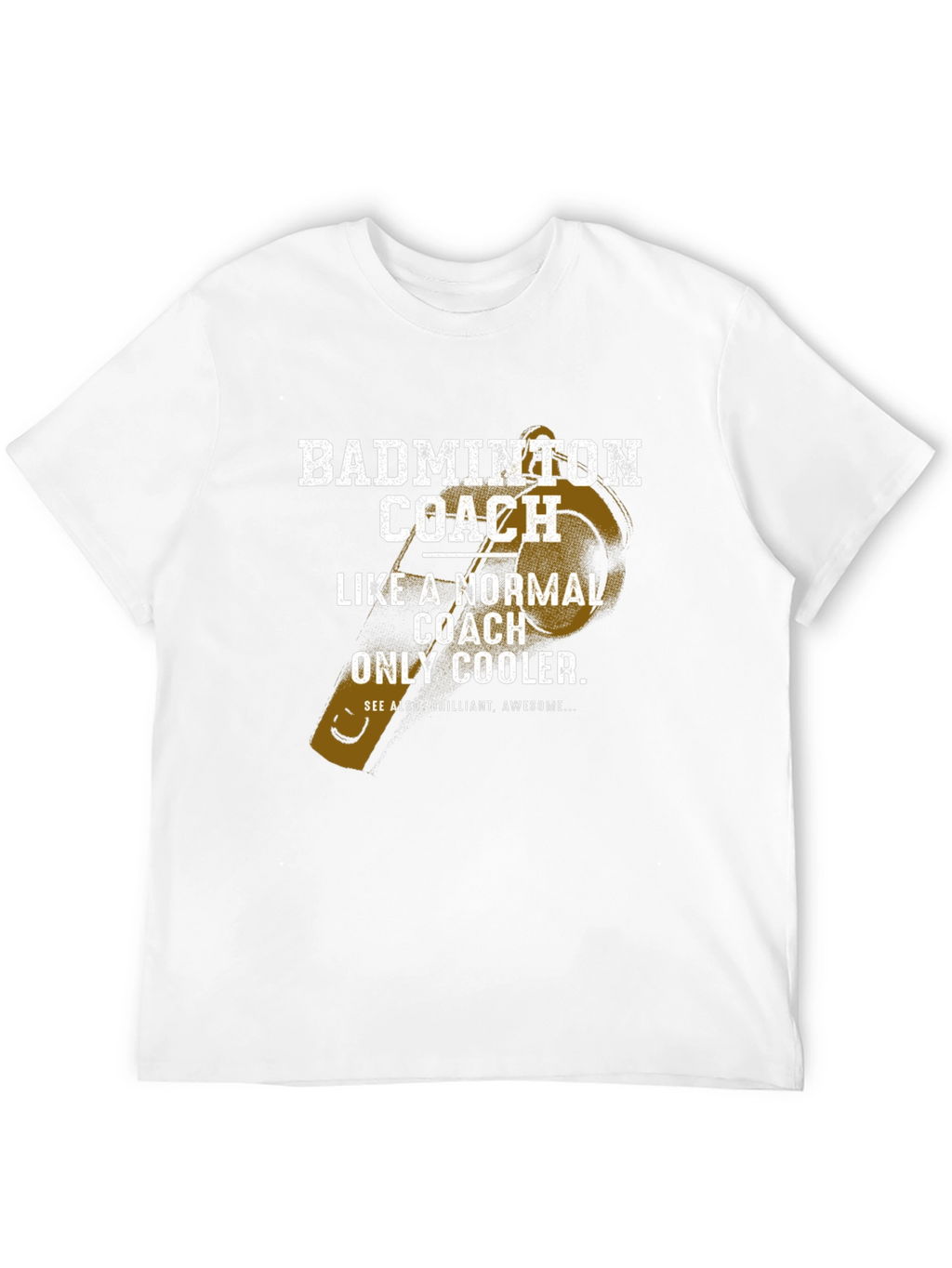 Badminton Coach T-Shirt - Normal Coach Only Cooler