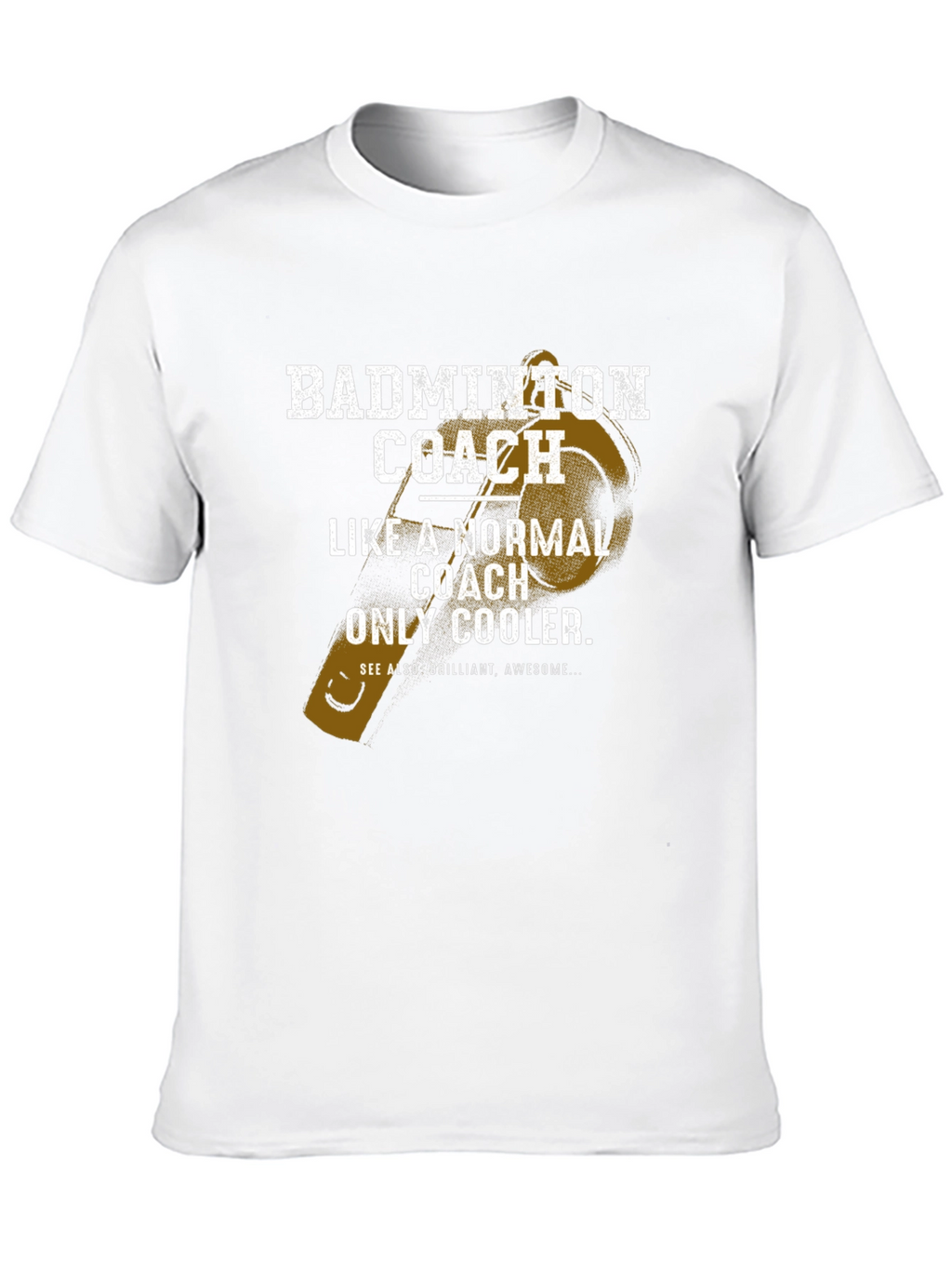 Badminton Coach T-Shirt - Normal Coach Only Cooler