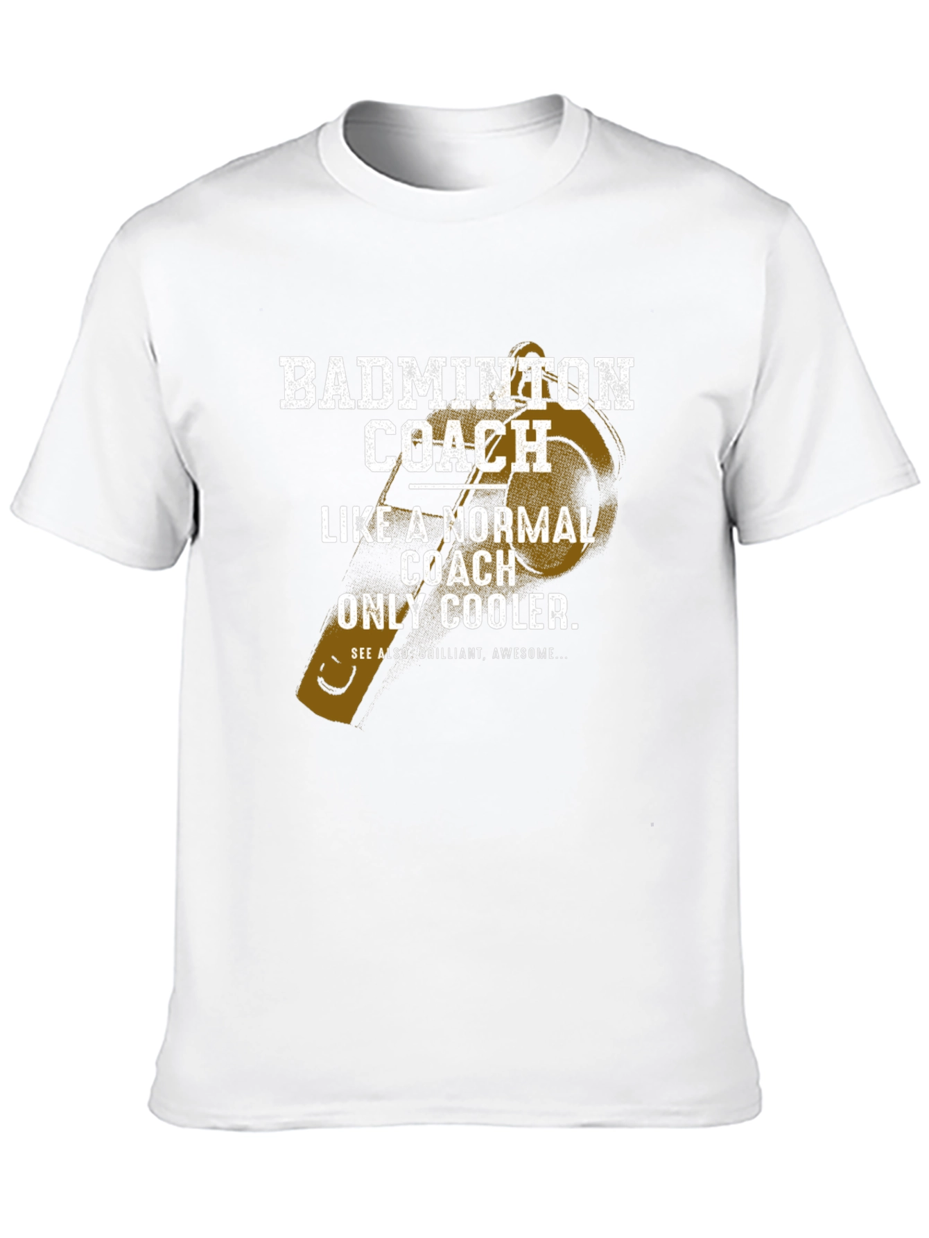 Badminton Coach T-Shirt - Normal Coach Only Cooler