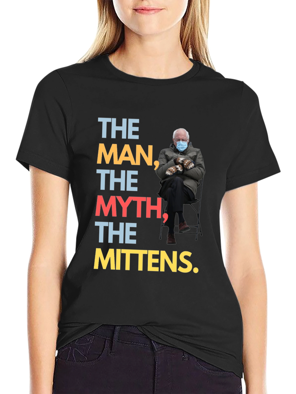 The Man Myth Mittens Bernie T-Shirt